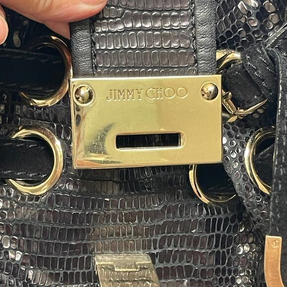 Jimmy Choo Ramona python bag black - Picture 4 of 12